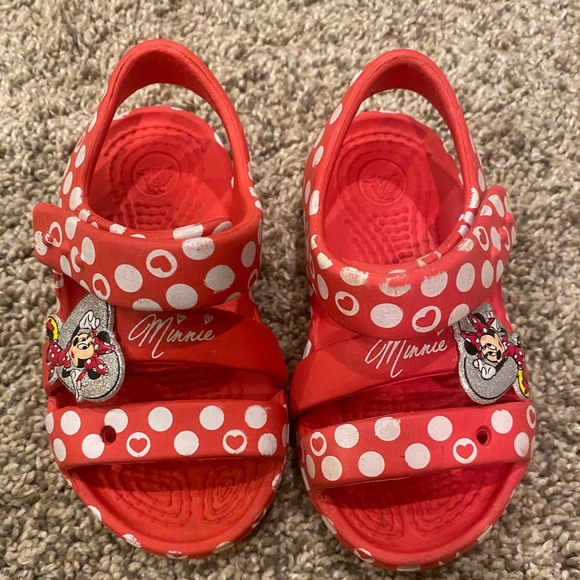 CROCS Shoes Minnie Mouse Croc Sandals Girls Size 5c Poshmark
